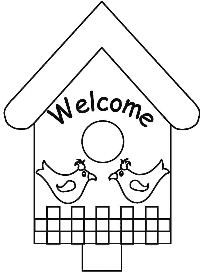 Dessin de Bienvenue coloring page