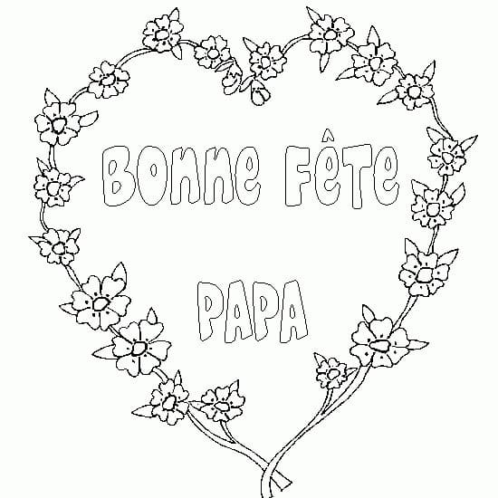 Dessin de Bonne Fête Papa coloring page