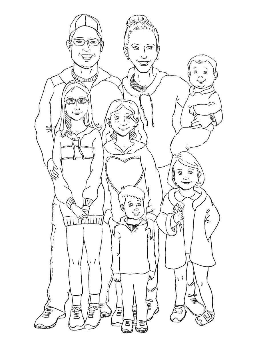 Dessin de Famille coloring page