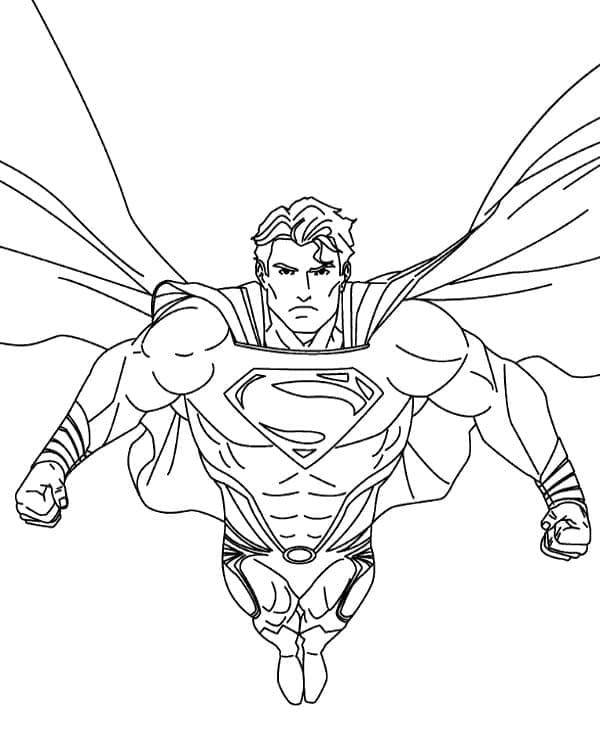 Dessin de Superman coloring page
