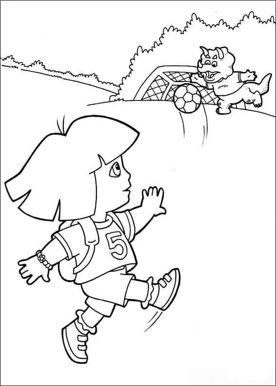 Dessin Gratuit de Dora l’Exploratrice coloring page