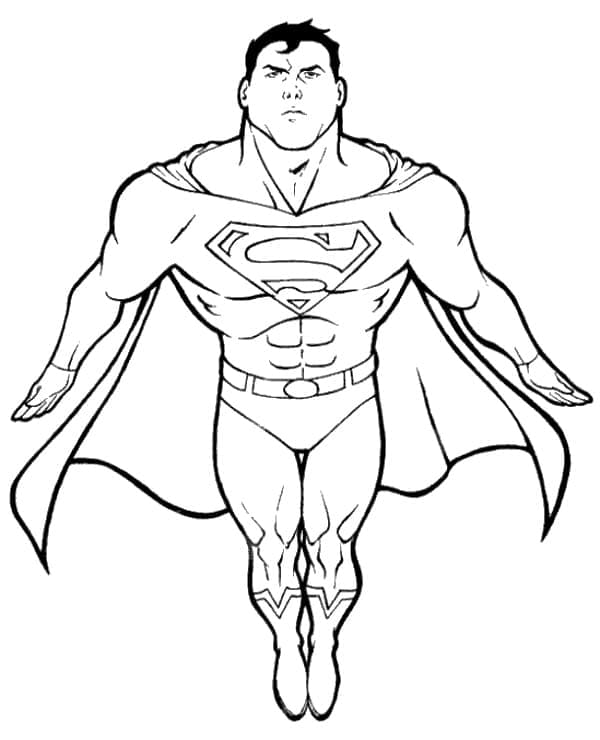 Dessin Gratuit de Superman coloring page