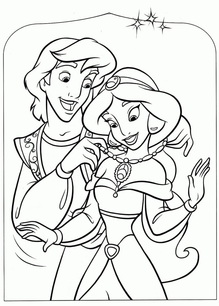 Disney Aladdin coloring page