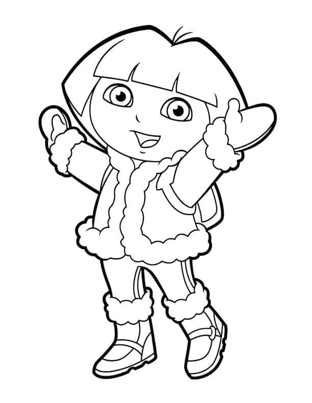Dora Amical coloring page
