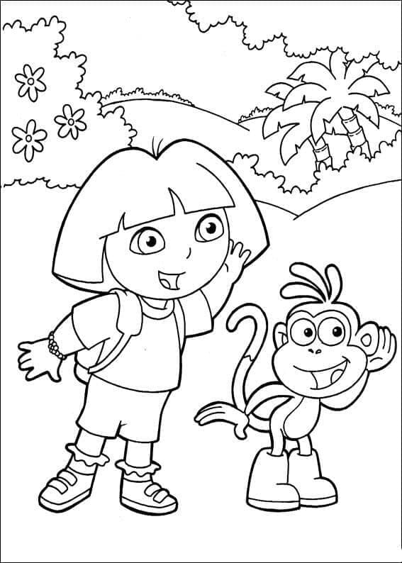 Dora l’Exploratrice Gratuit coloring page
