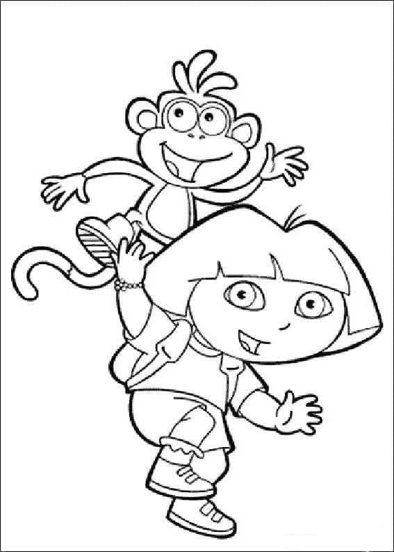 Dora l’Exploratrice Pour les Enfants coloring page