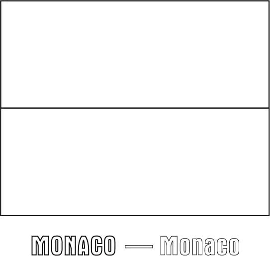 Drapeau Monégasque coloring page