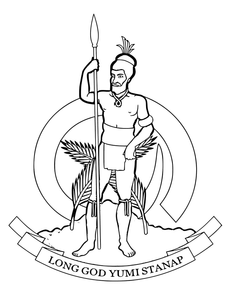 Emblème du Vanuatu coloring page