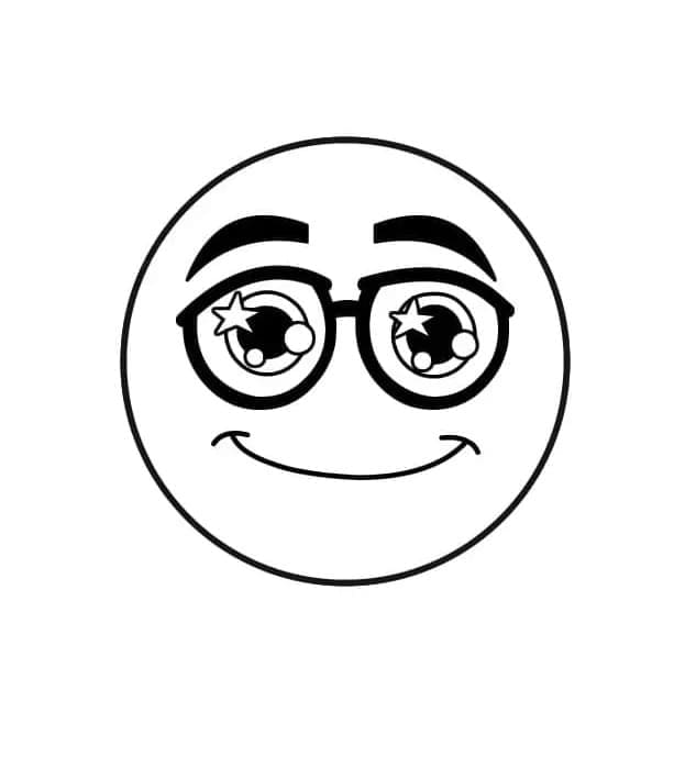 Emoji Souriant coloring page