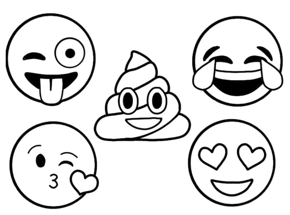 Coloriage Emojis Pour Enfants