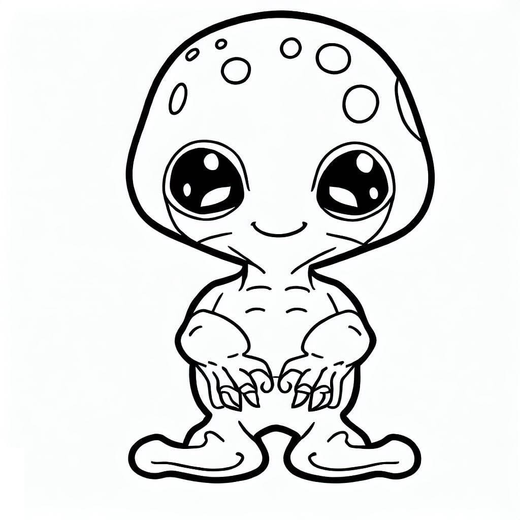 Extraterrestre Mignon coloring page