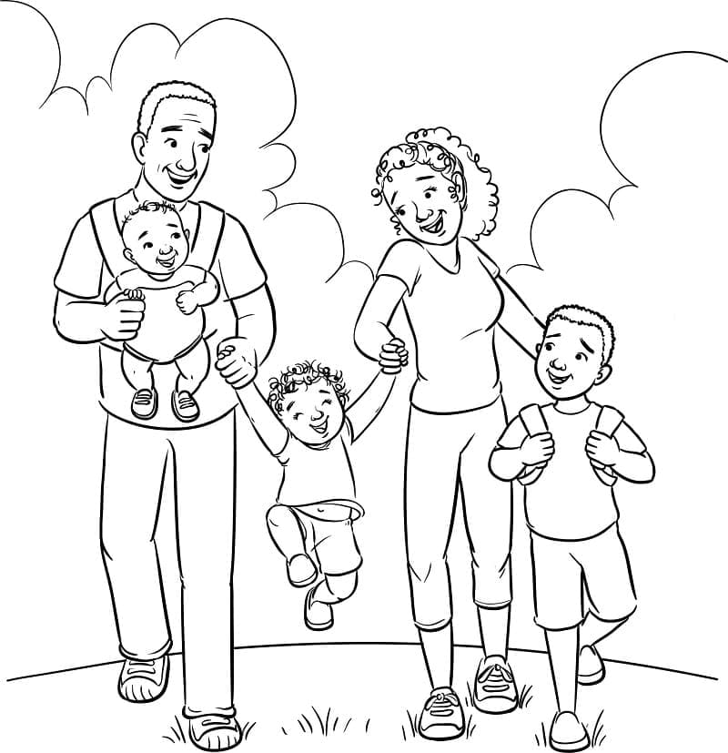Coloriage Famille 2