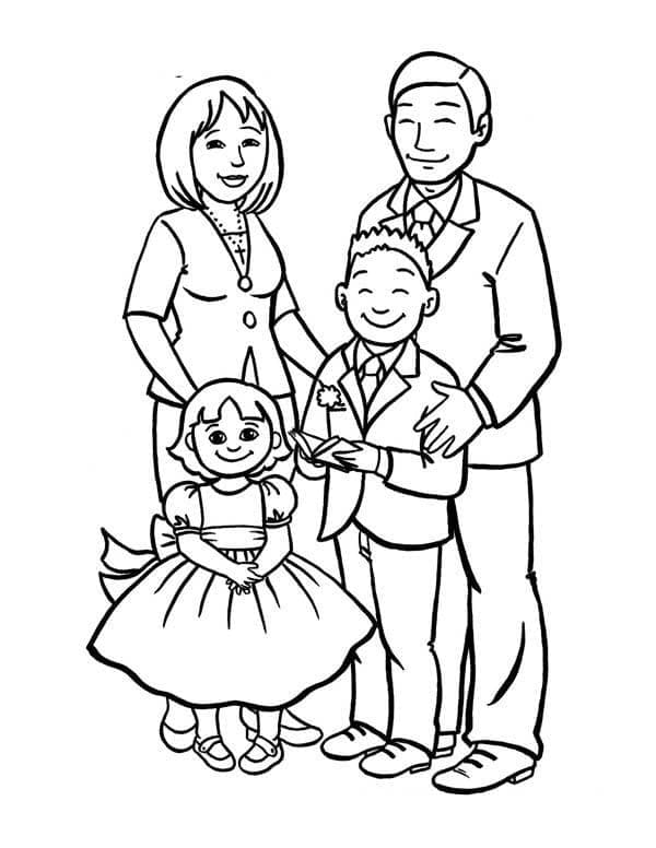 Famille Parfaite coloring page