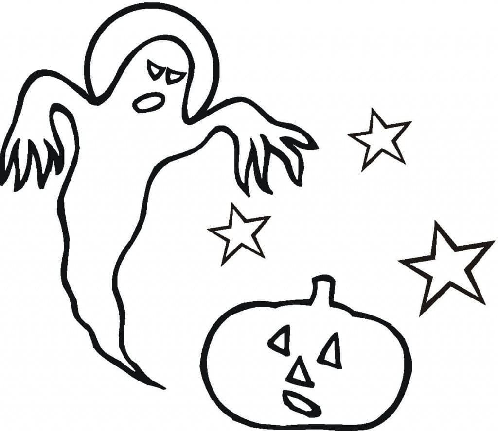 Fantôme de Halloween coloring page