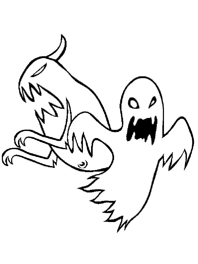 Fantômes Maléfiques coloring page