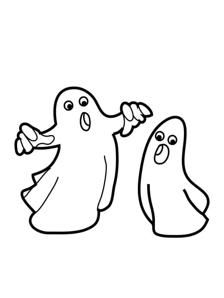 Fantômes coloring page