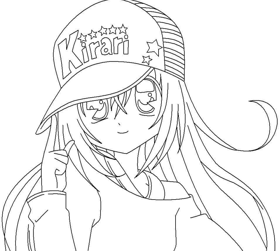 Coloriage Fille Manga Kawaii T l charger Et Imprimer Gratuit Sur 