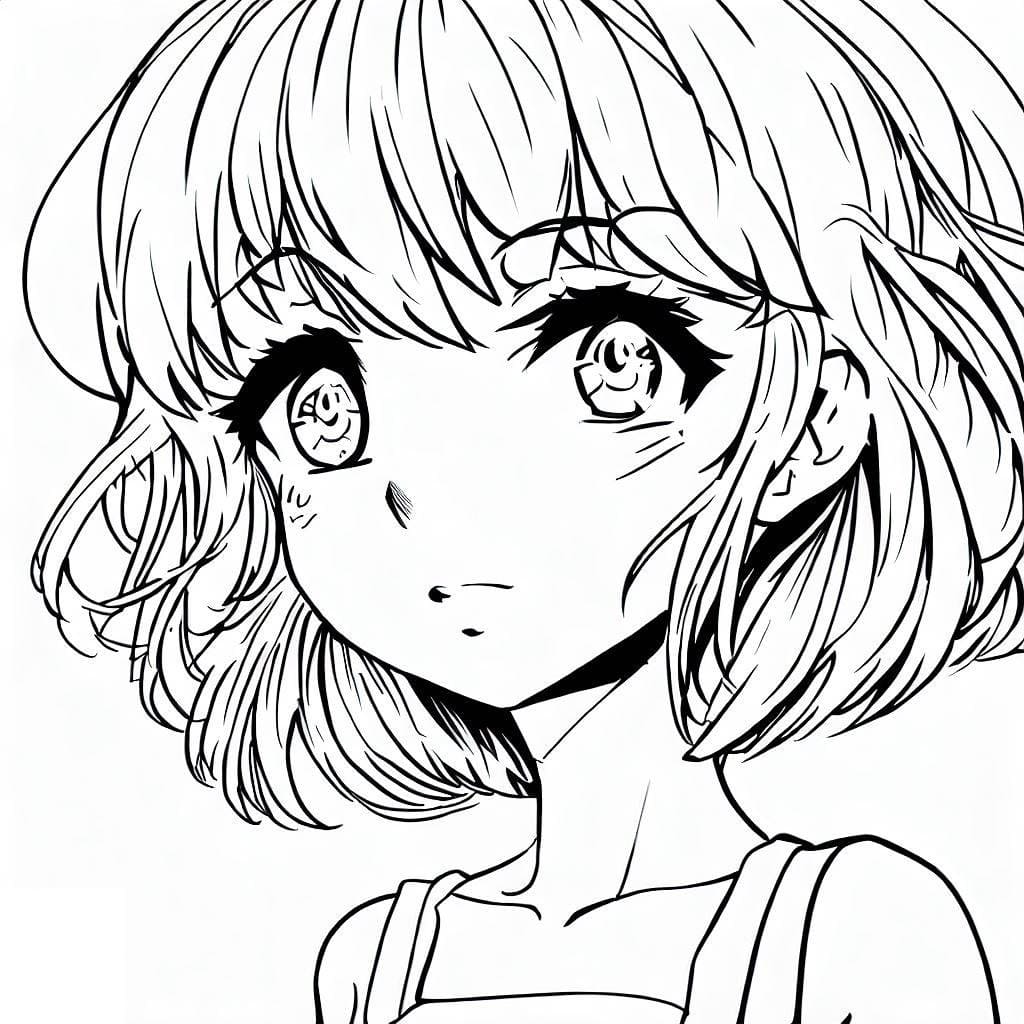 Coloriage Fille Manga Kawaii T l charger Et Imprimer Gratuit Sur 