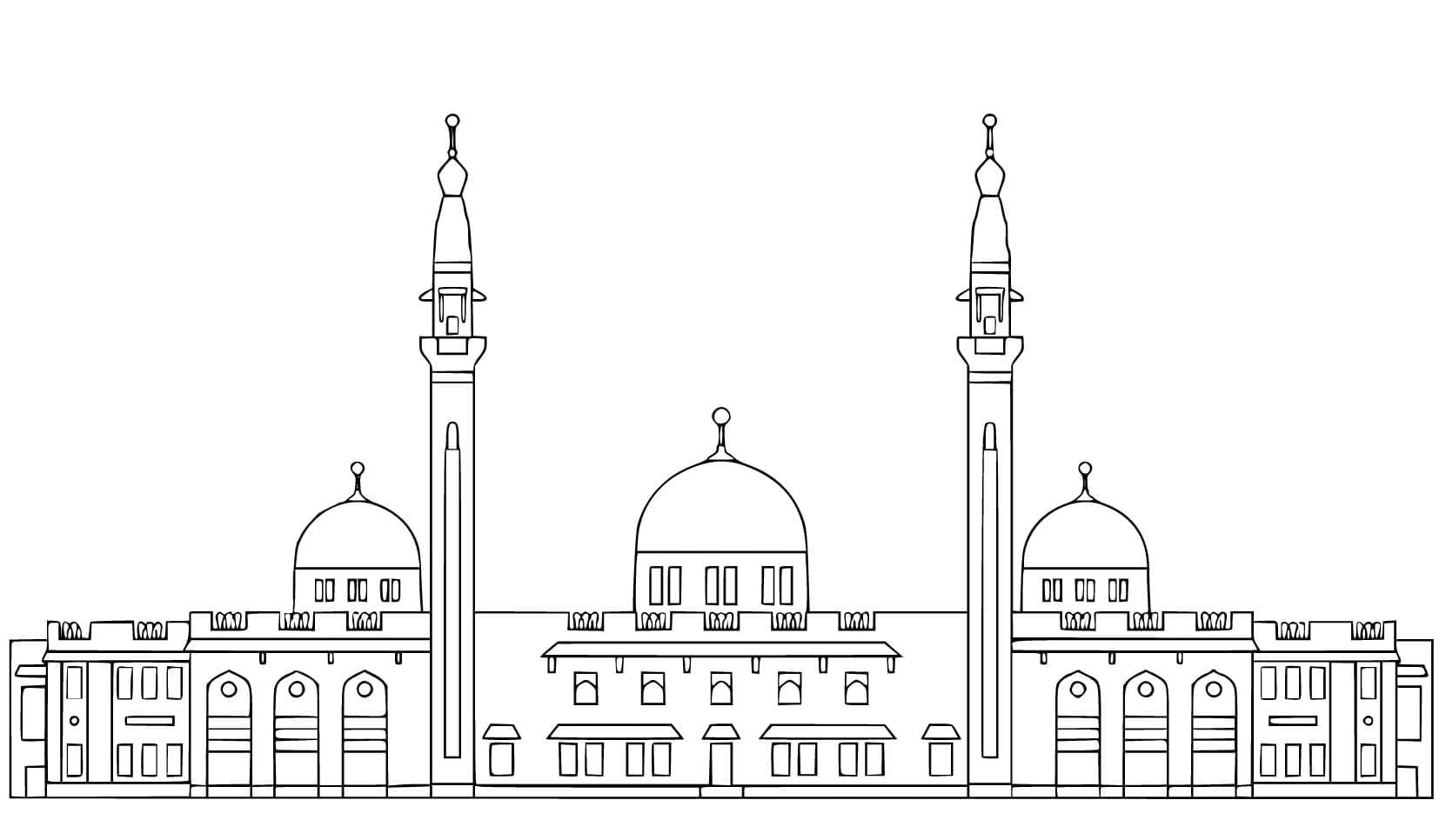 Coloriage Grande Mosquée Fayçal