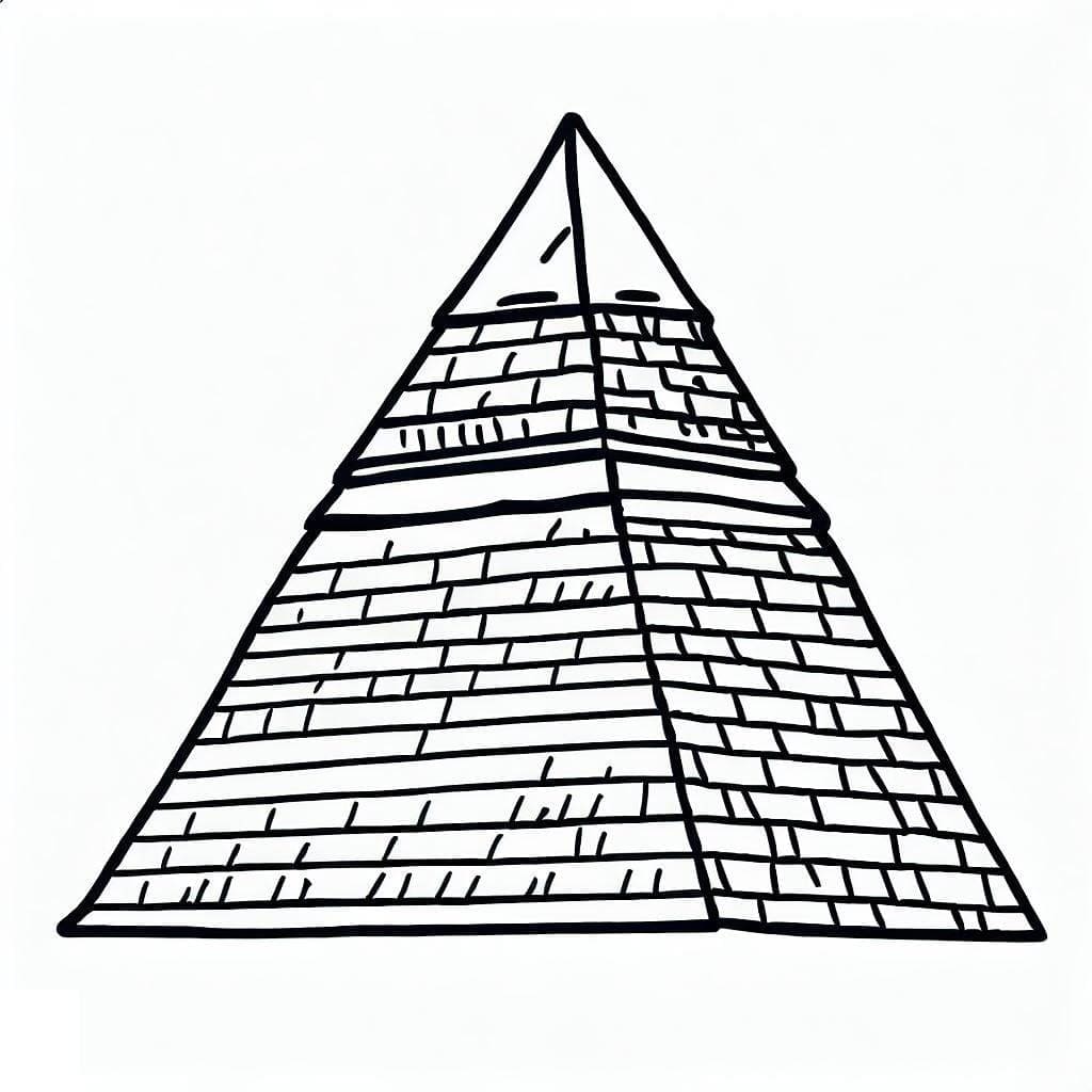 Coloriage Grande Pyramide de Gizeh