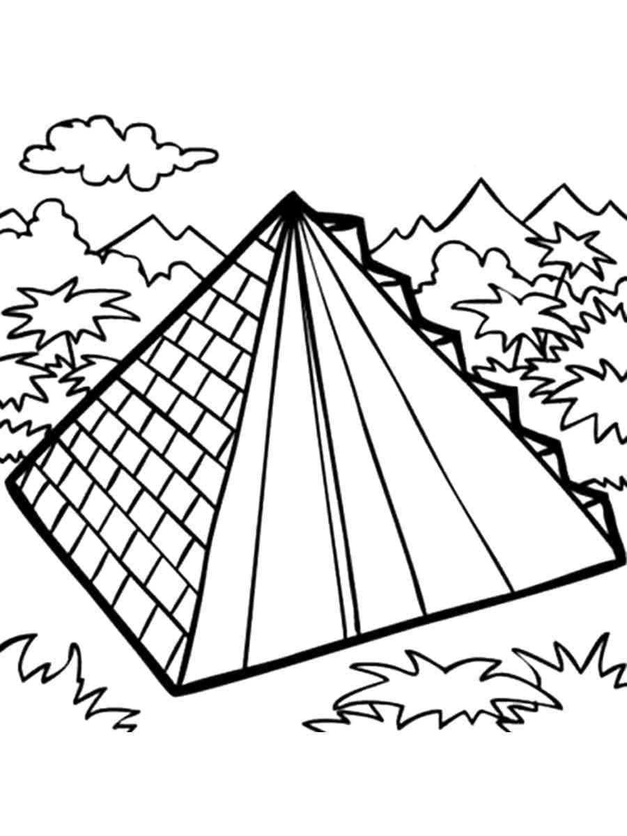 Coloriage Grande Pyramide