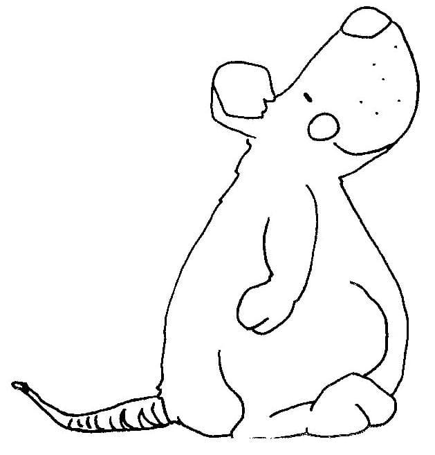 Grosse Souris coloring page