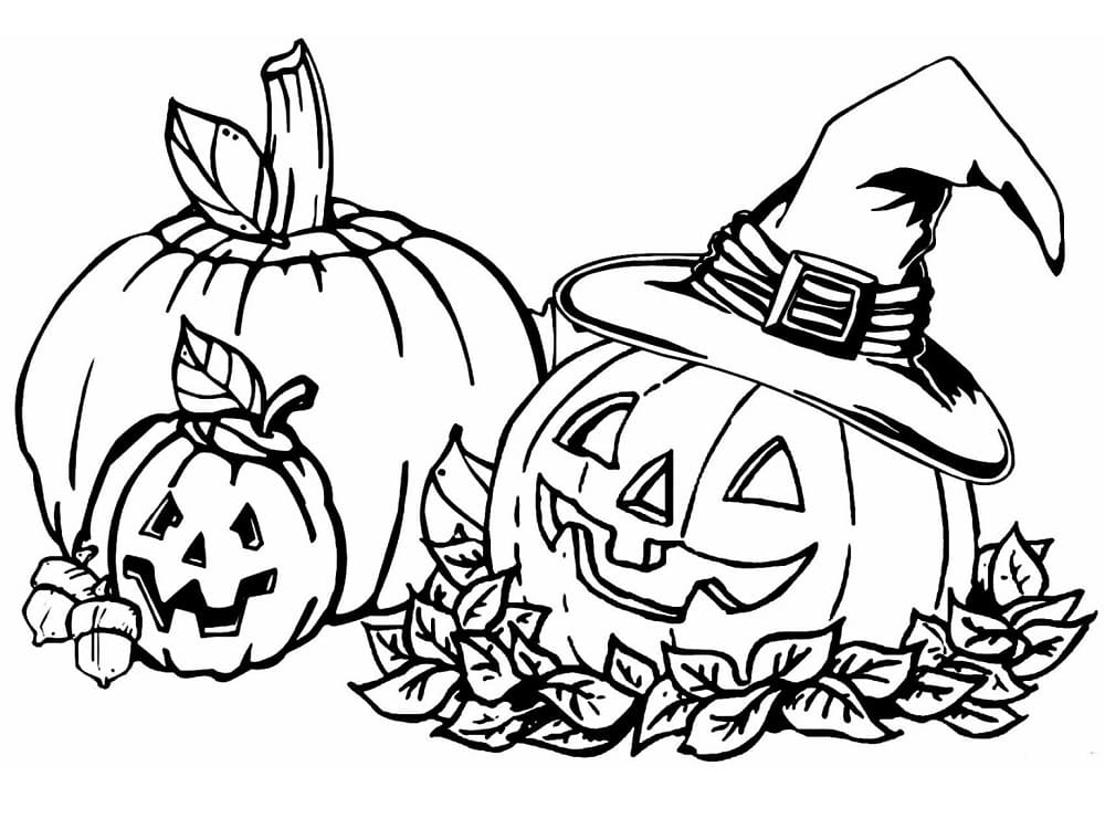 Image de Citrouilles d’Halloween coloring page
