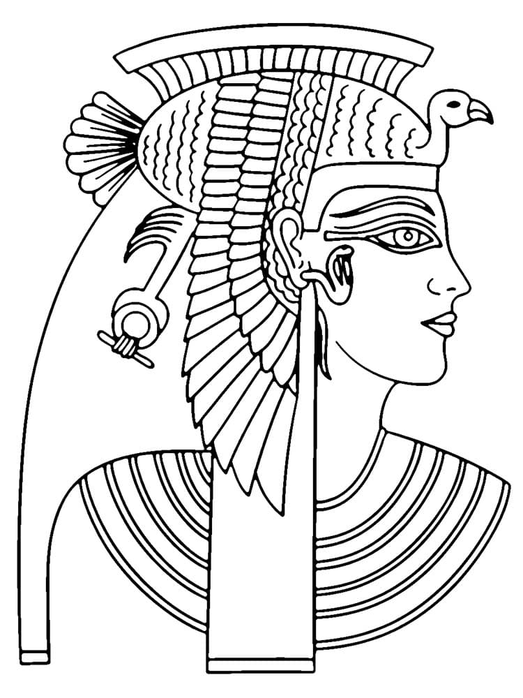Coloriage Image de Cléopâtre