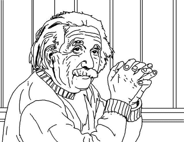 Coloriage Image de Einstein