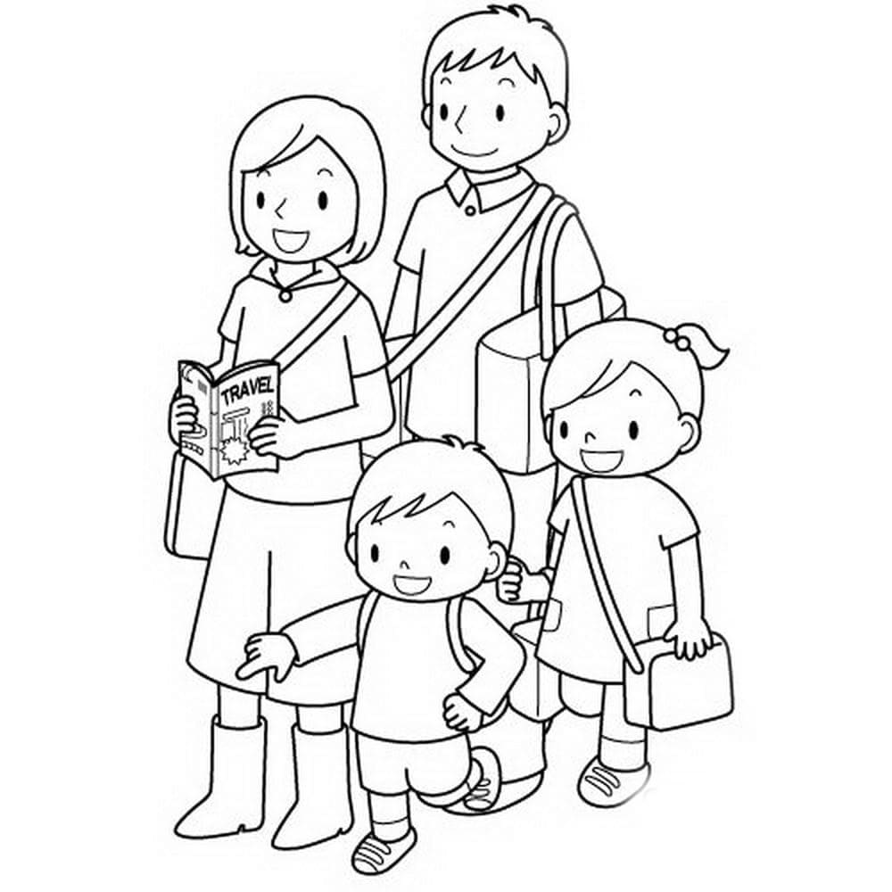 Image de Famille coloring page