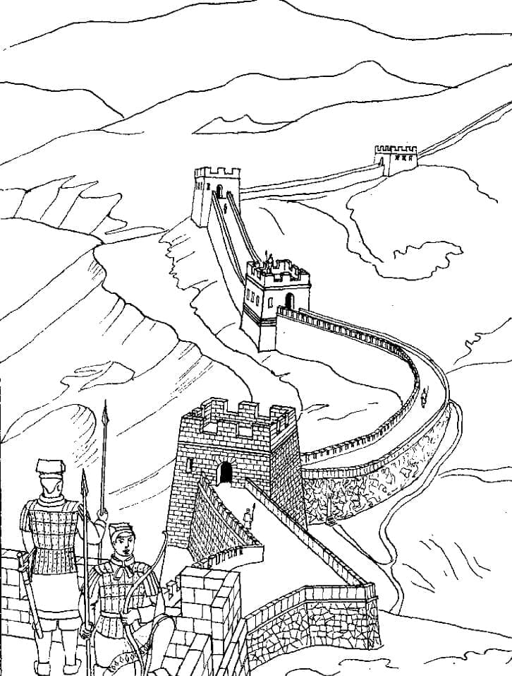 Image de Grande Muraille coloring page