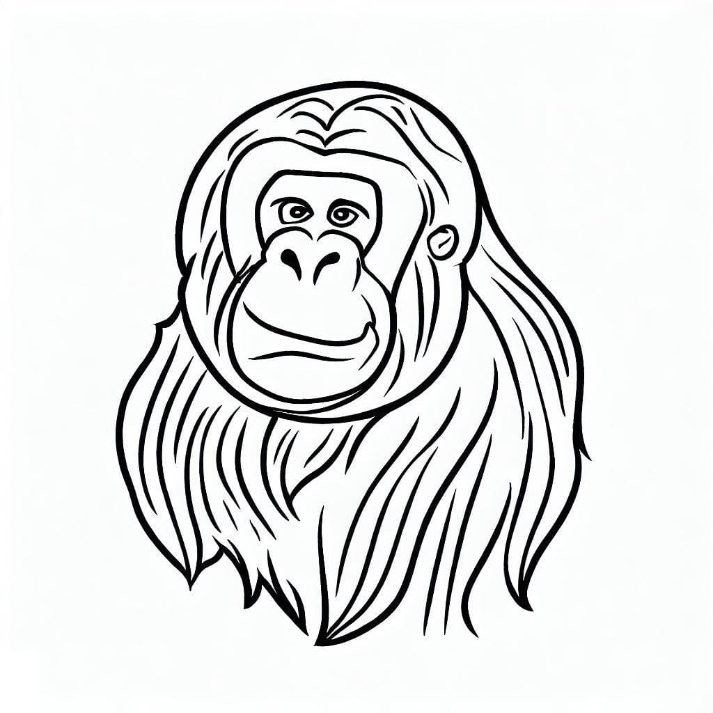 Image d’Orang-outan coloring page