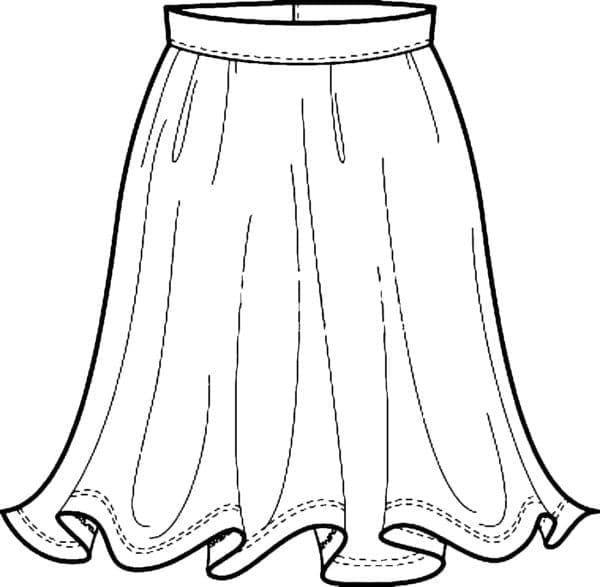 Jolie Jupe coloring page