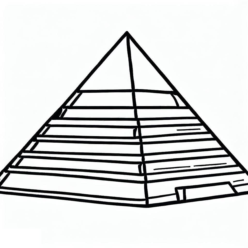 La Pyramide coloring page