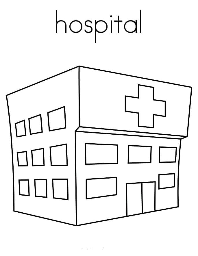 L’hôpital coloring page