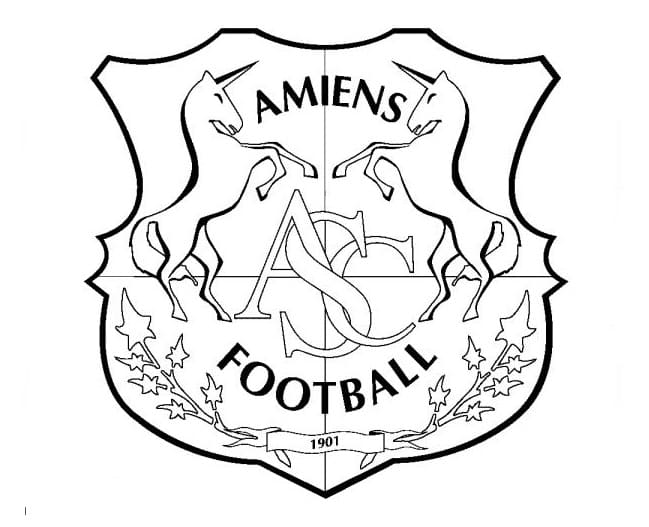 Logo Amiens coloring page