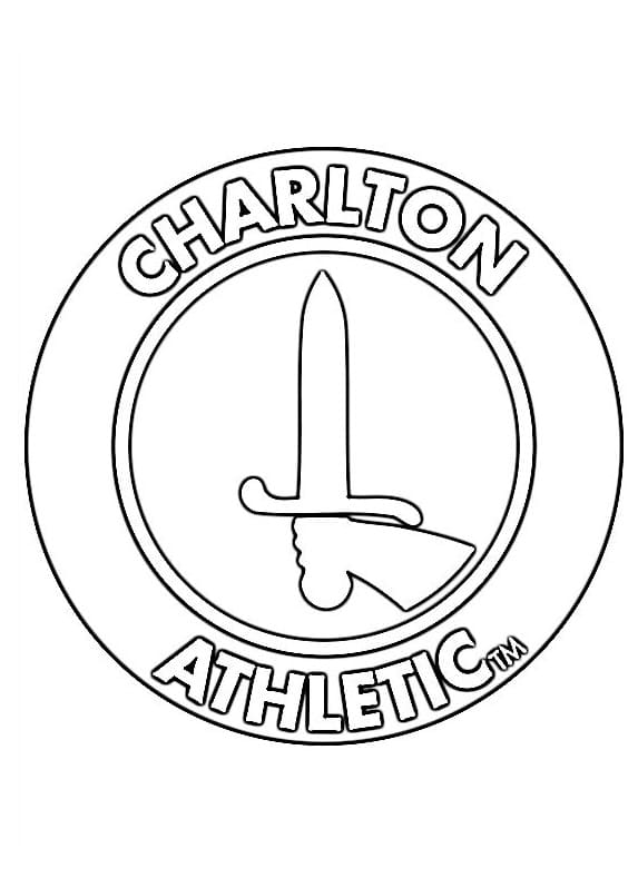 Logo Charlton Athletic coloring page
