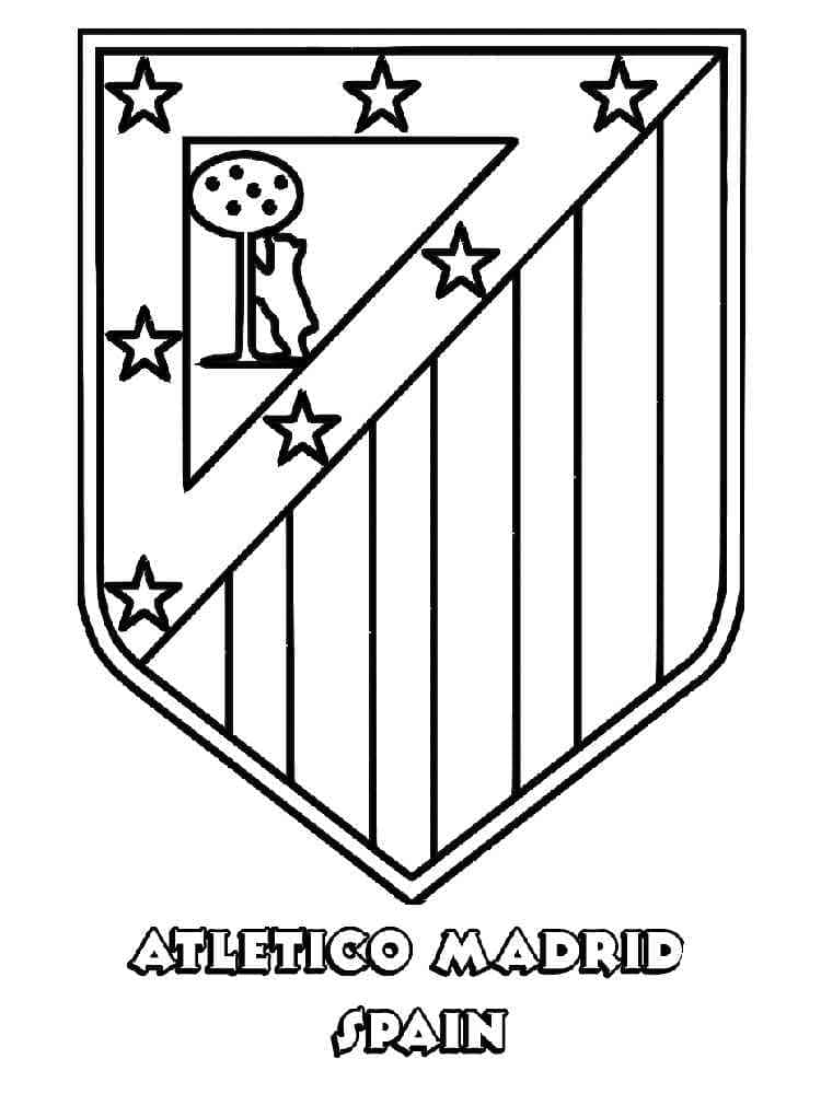 Coloriage Logo Club Atlético de Madrid