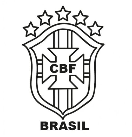 Coloriage Logo Confédération Brésilienne de Football