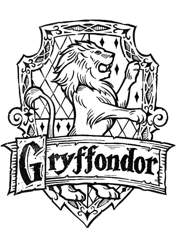 Coloriage Logo de Gryffondor