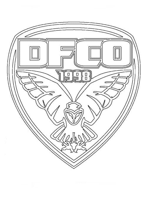 Logo Dijon FCO coloring page