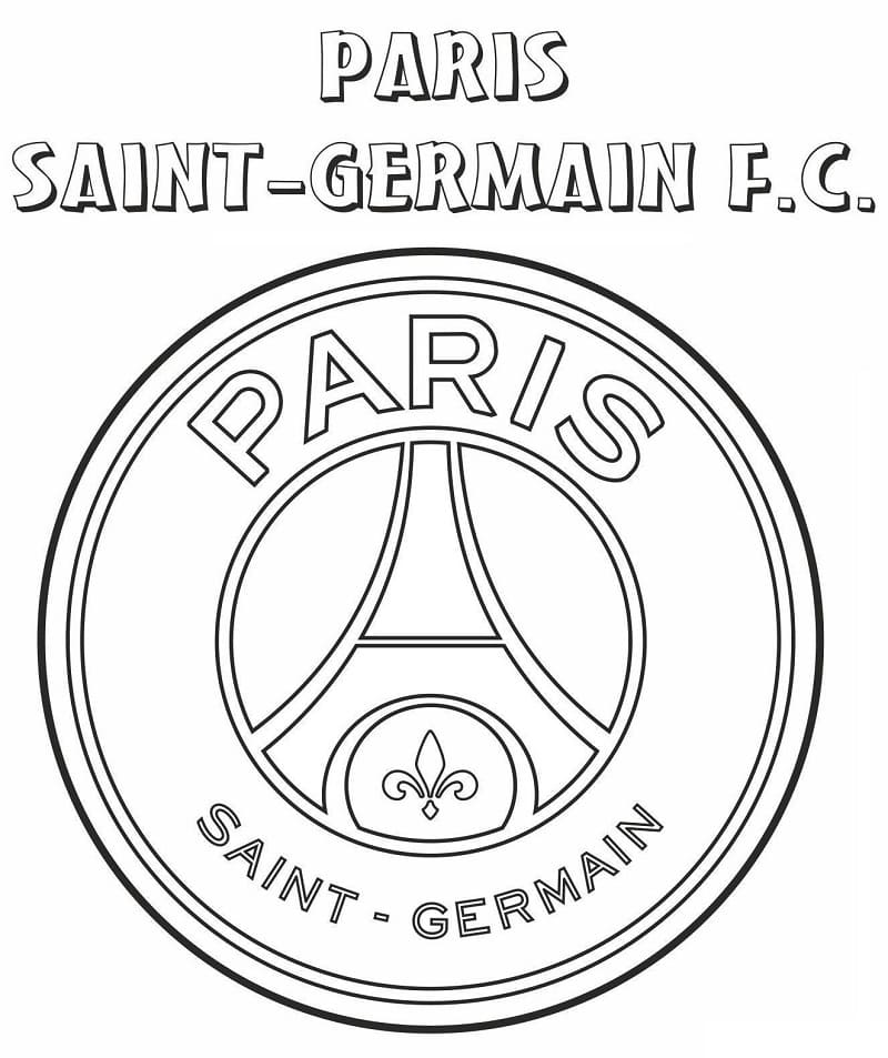 Coloriage Logo du PSG