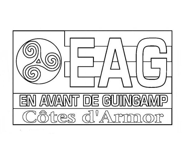 Logo En Avant de Guingamp coloring page