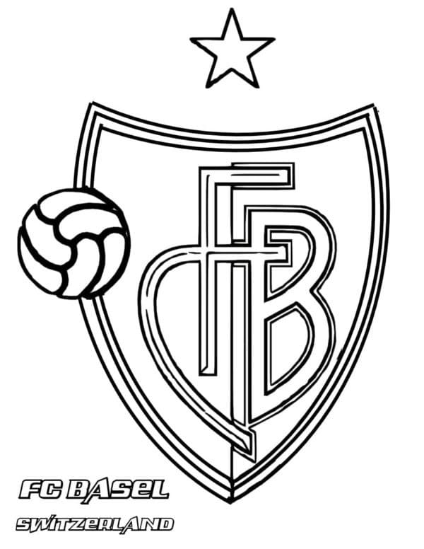 Logo FC Bâle coloring page