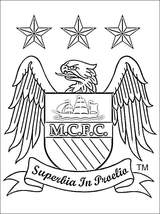 Logo Manchester City coloring page