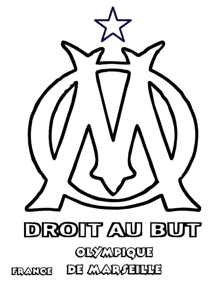 Coloriage Logo Olympique de Marseille