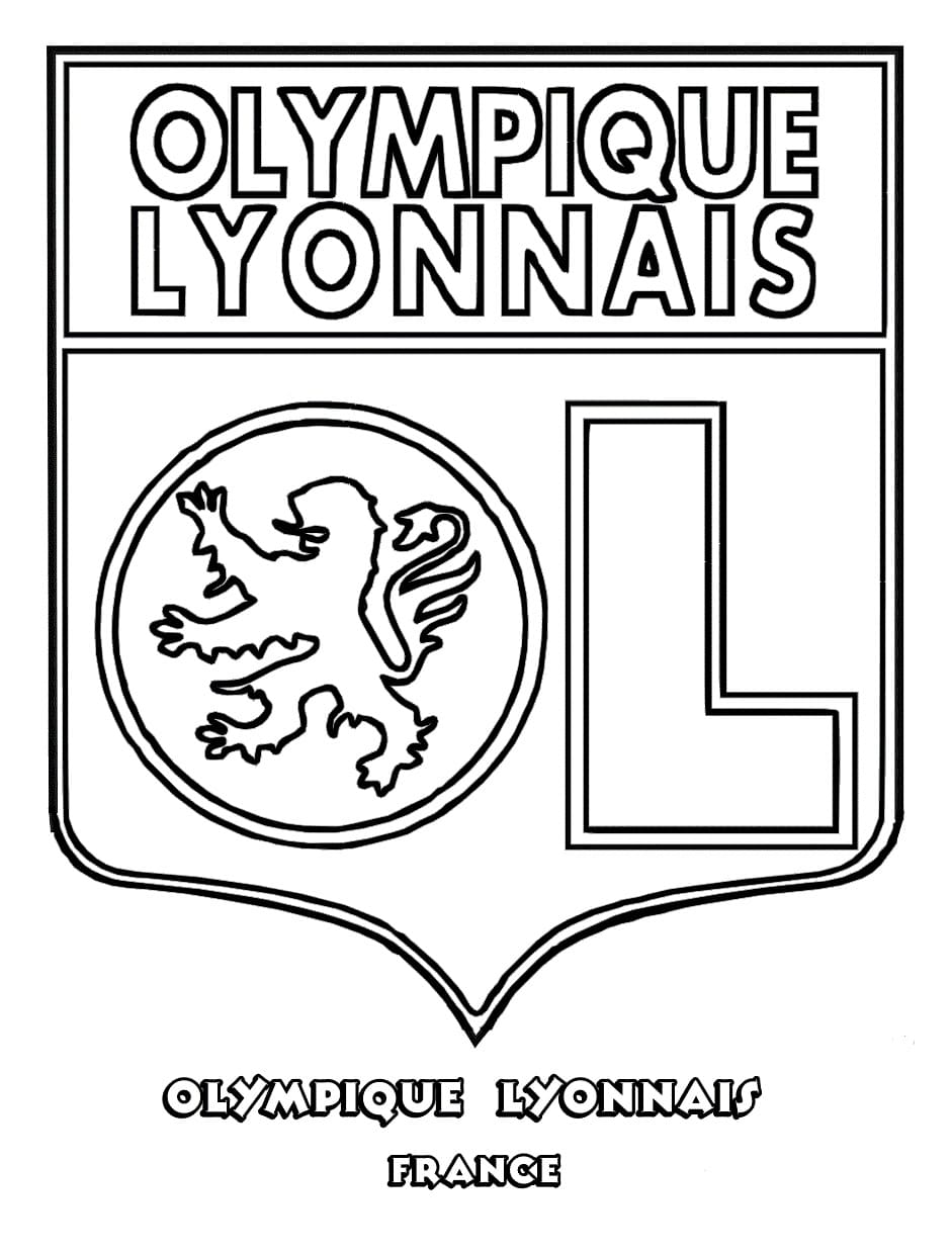 Coloriage Logo Olympique lyonnais