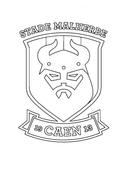 Logo Stade Malherbe Caen coloring page