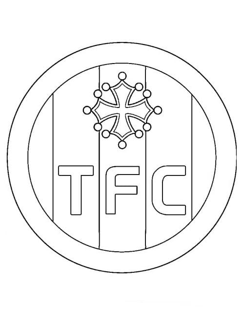 Logo Toulouse coloring page
