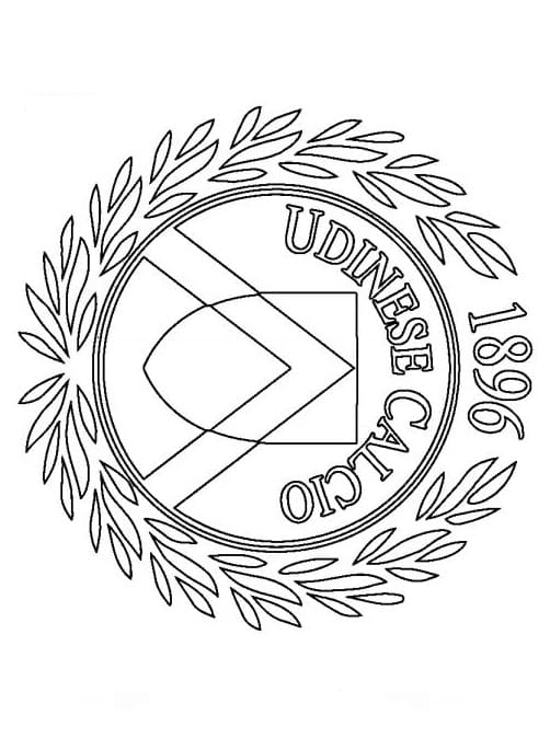 Logo Udinese Calcio coloring page